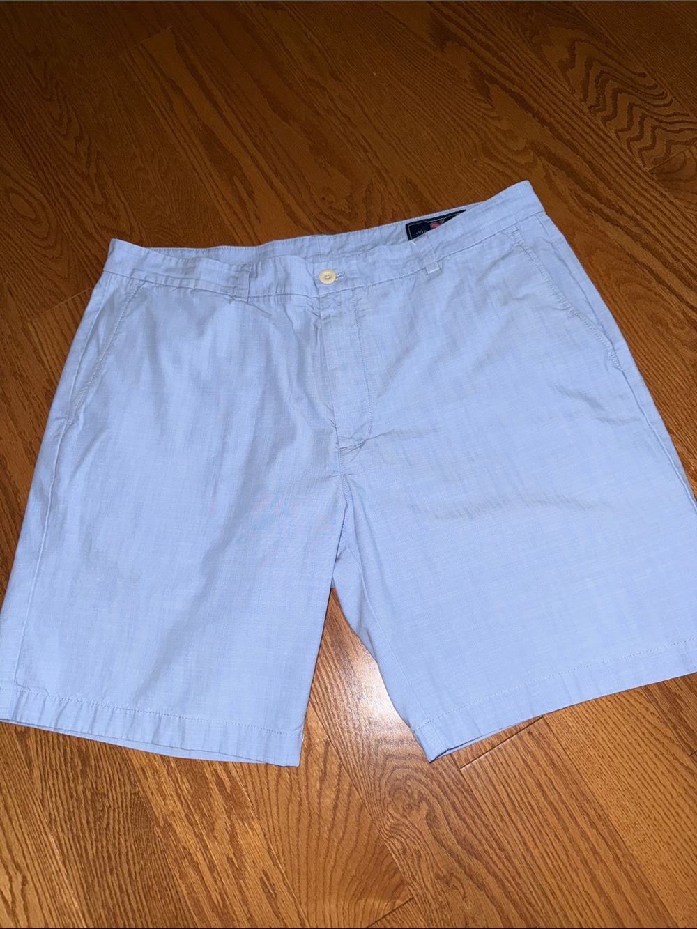 Vineyard Vines Light Blue Men’s Breaker Shorts - Classic Cotton Twill-EUC